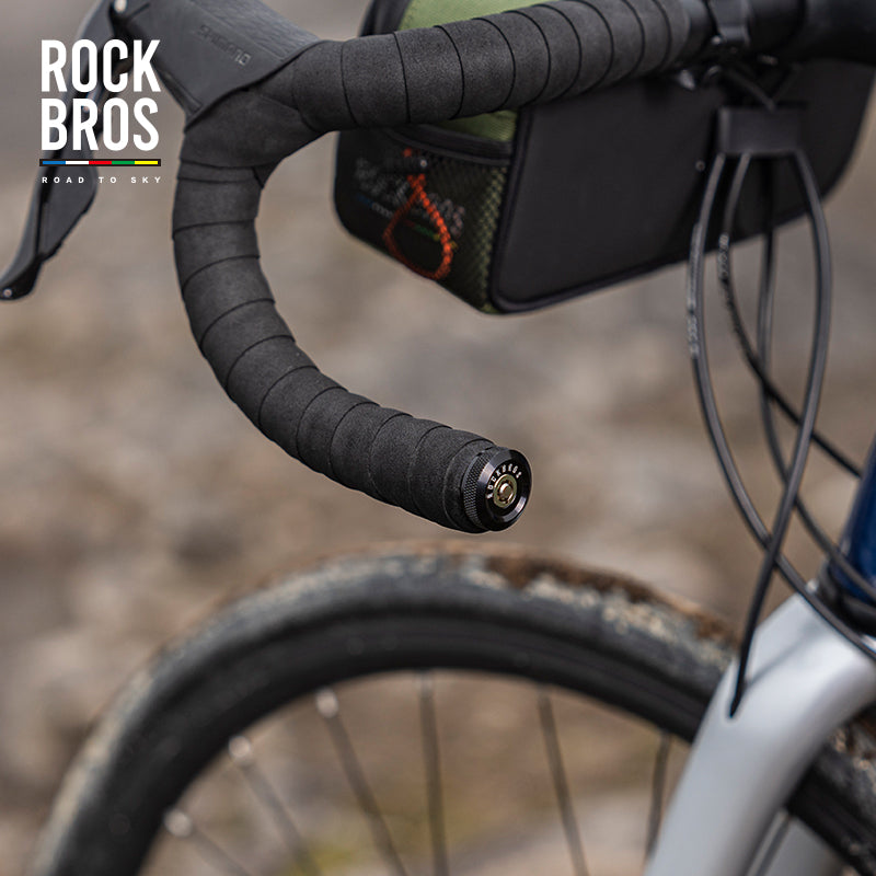 【ROAD TO SKY】ROCKBROS Bicycle Lock Hidden Handle Lock Mini Lock Bike Cable Lock Hidden in Handlebars Helmet Lock Zinc Alloy Lock Cylinder Aluminum Shell 25.6 inches for Roadbike