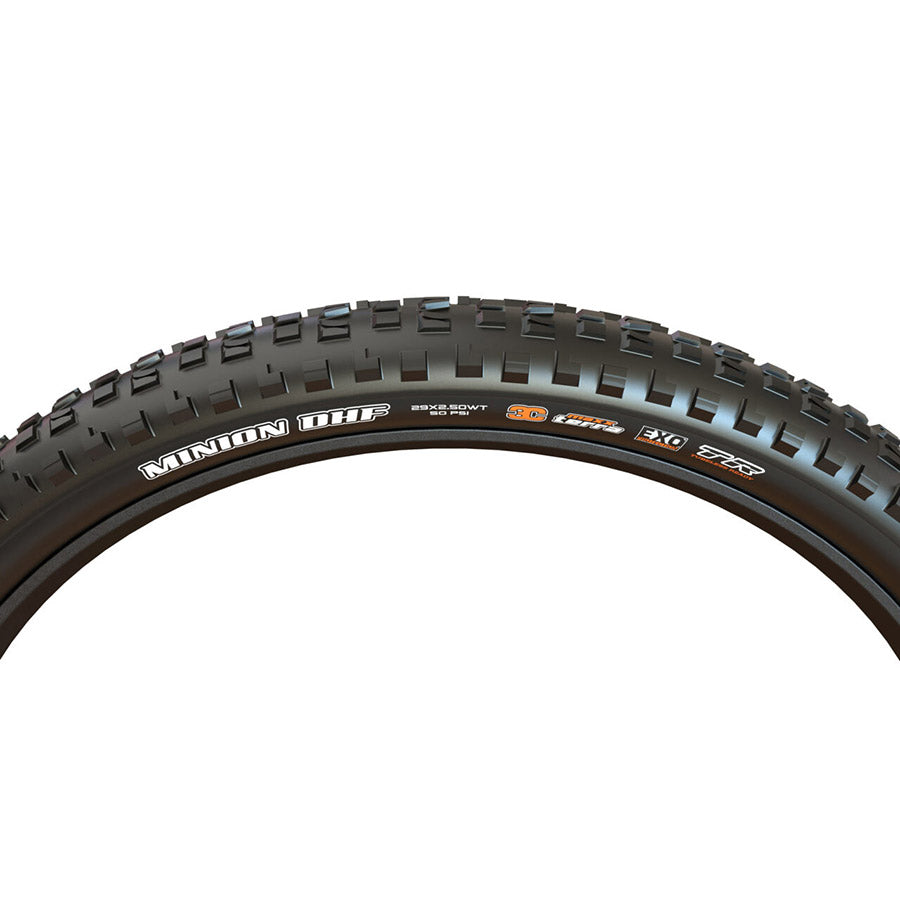 Maxxis, Minion DHF, Mountain Tire, 29''x2.50, Folding, Tubeless Ready, 3C Maxx Terra, Double Down, Wide Trail, 120, Black