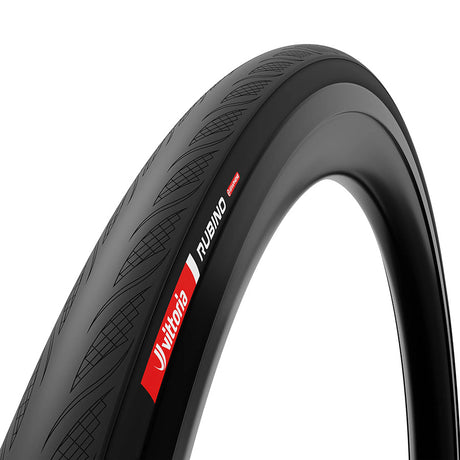 Vittoria, RUBINO V, Road Tire, 700x26C, Folding, Tubeless Ready, 1C Graphene + Silica, Nylon, 100TPI, Black