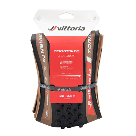 Vittoria, TORRENTE, Mountain Tire, 29x2.25, Folding, Tubeless Ready, Race Formulation Graphene + Silica, Nylon, 60TPI, Black