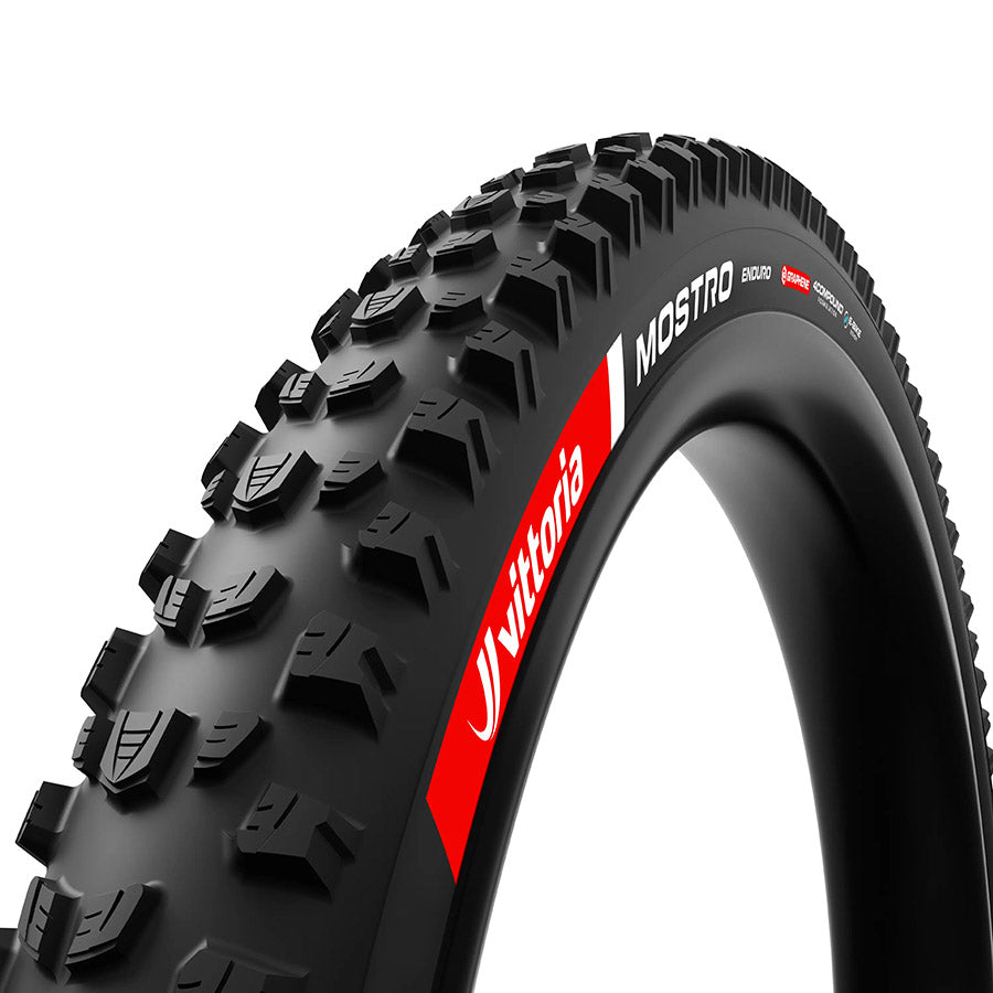Vittoria, MOSTRO, Mountain Tire, 29x2.6, Folding, Tubeless Ready, 4C Graphene, 2-ply Reinforced Nylon, 100TPI, Black