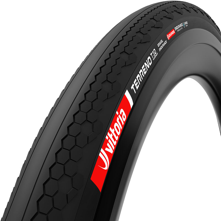 Vittoria, Terreno T10, Gravel Tire, 700x37C, Folding, Tubeless Ready, Endurance Formulation Graphene, Reinforced Nylon, 100TPI, Black
