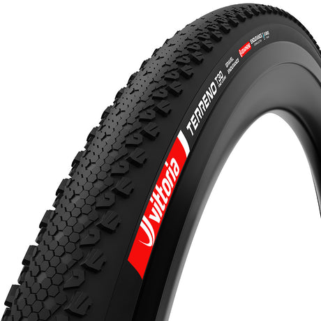 Vittoria, Terreno T30, Gravel Tire, 700x37C, Folding, Tubeless Ready, Endurance Formulation Graphene, Reinforced Nylon, 100TPI, Black