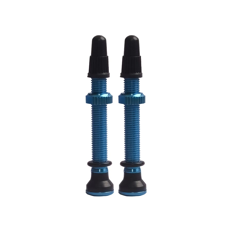 EVO Tubeless Valves Tubeless Valve Presta 44mm Blue Pair
