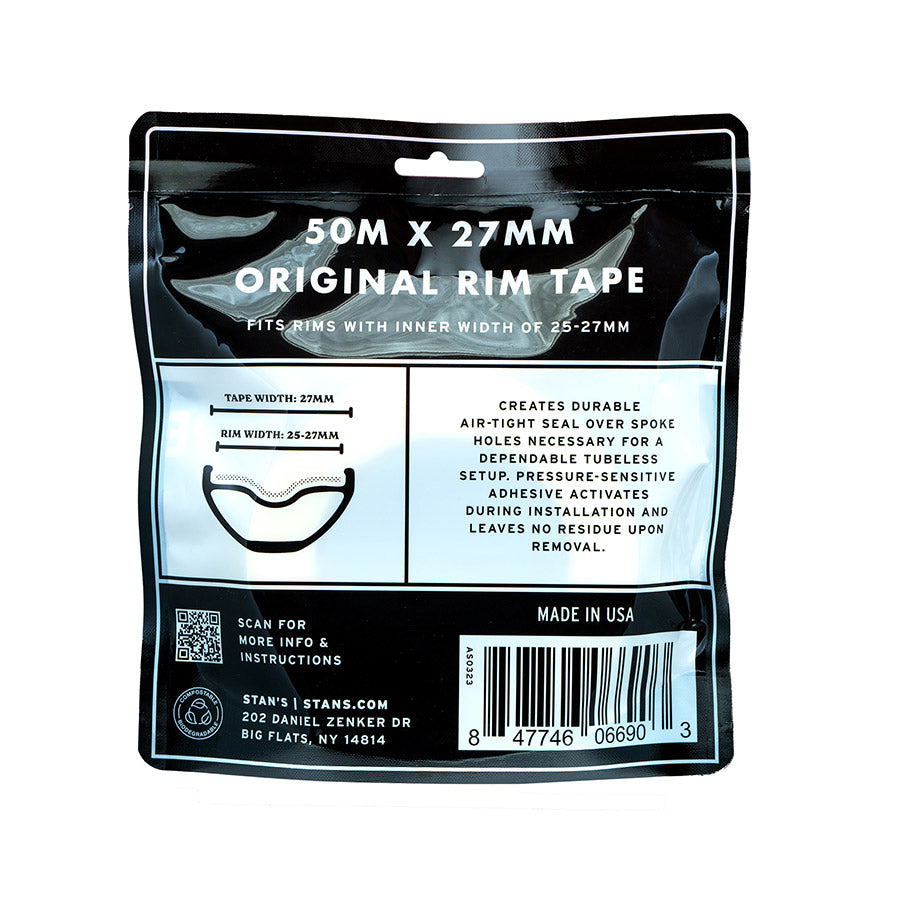 Stans No Tubes, Rim Tape, Tubeless Tape, 10m, 21mm