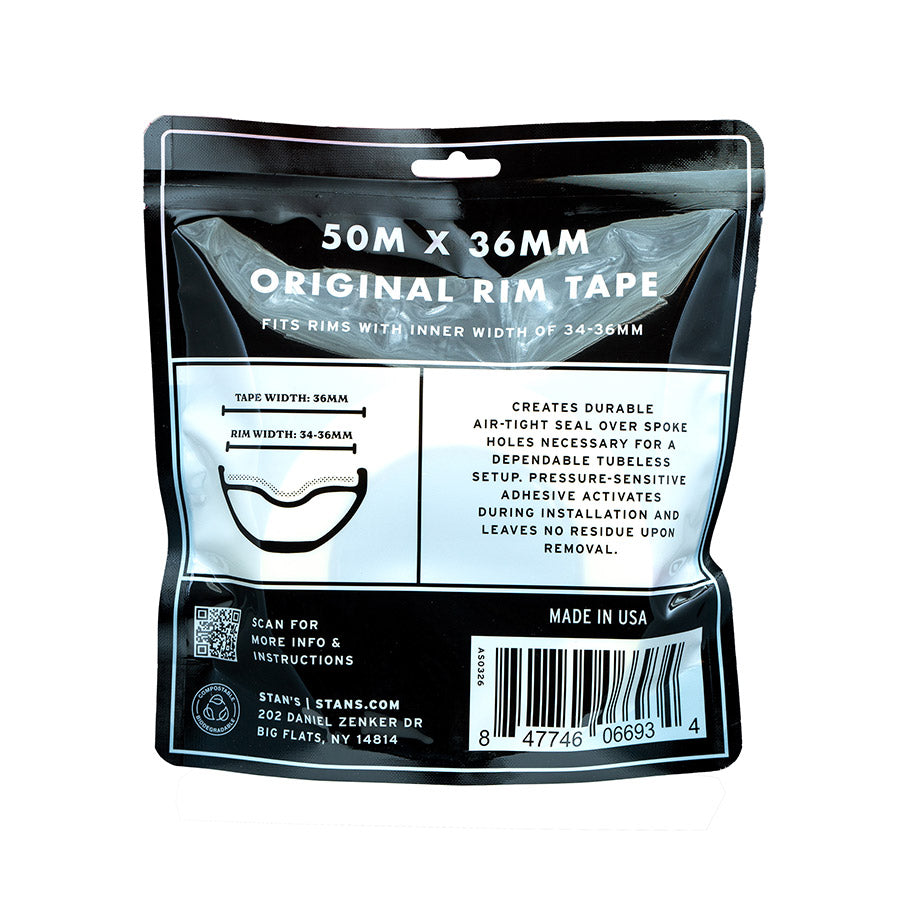 Stans No Tubes, Rim Tape, Tubeless Tape, 10m, 21mm