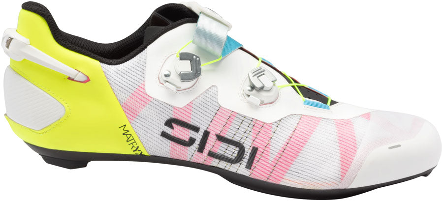 SIDI Wire 3 Road Shoes - Mens White/Yellow Fluo 44