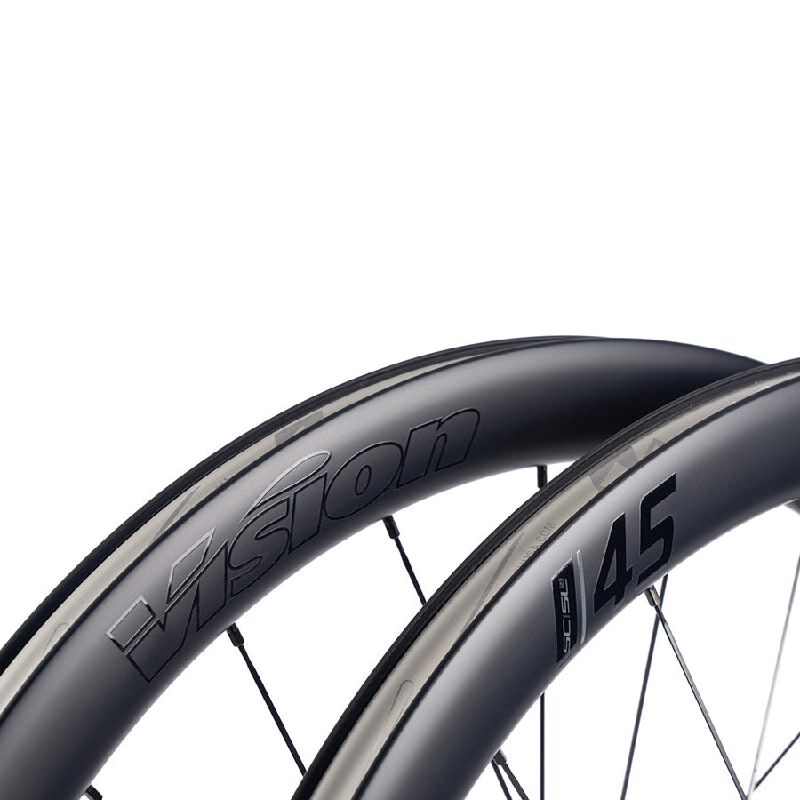 Vision, SC 45 SL DISC, Wheel, Front and Rear, 700C / 622, Holes: F: 21, R: 24, F: TA 12mm, R: X 12mm, F: 100, R: 142, Disc Center Lock, Shimano Road 11/12, Set