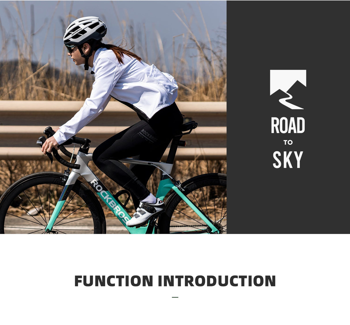 【ROAD TO SKY】by ROCKBROS Women's Cycling Tights in Black