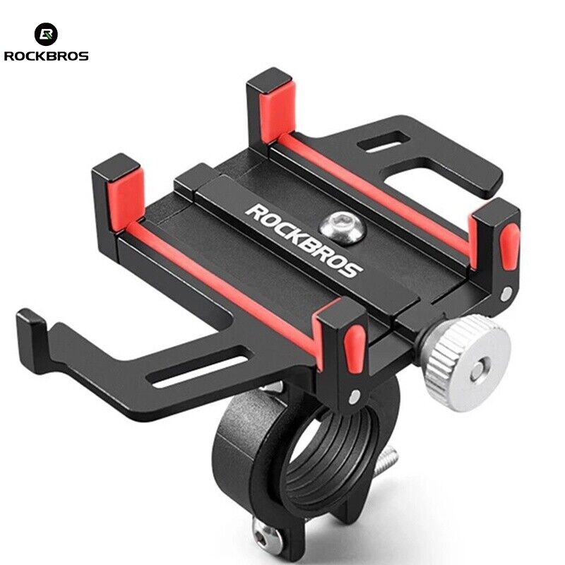 ROCKBROS Bike Mobile Phone Holder CNC Aluminum Bracket Five Claws Phone Holder
