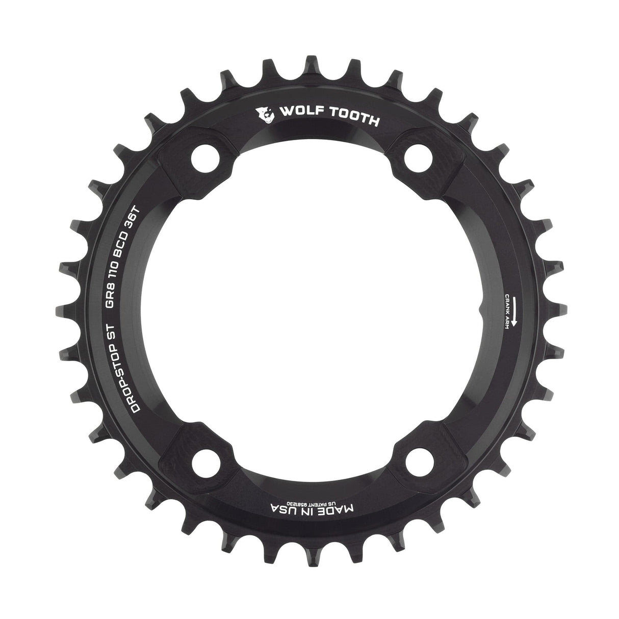 110 BCD Asymmetric 4-Bolt Chainrings for Shimano GRX Cranks