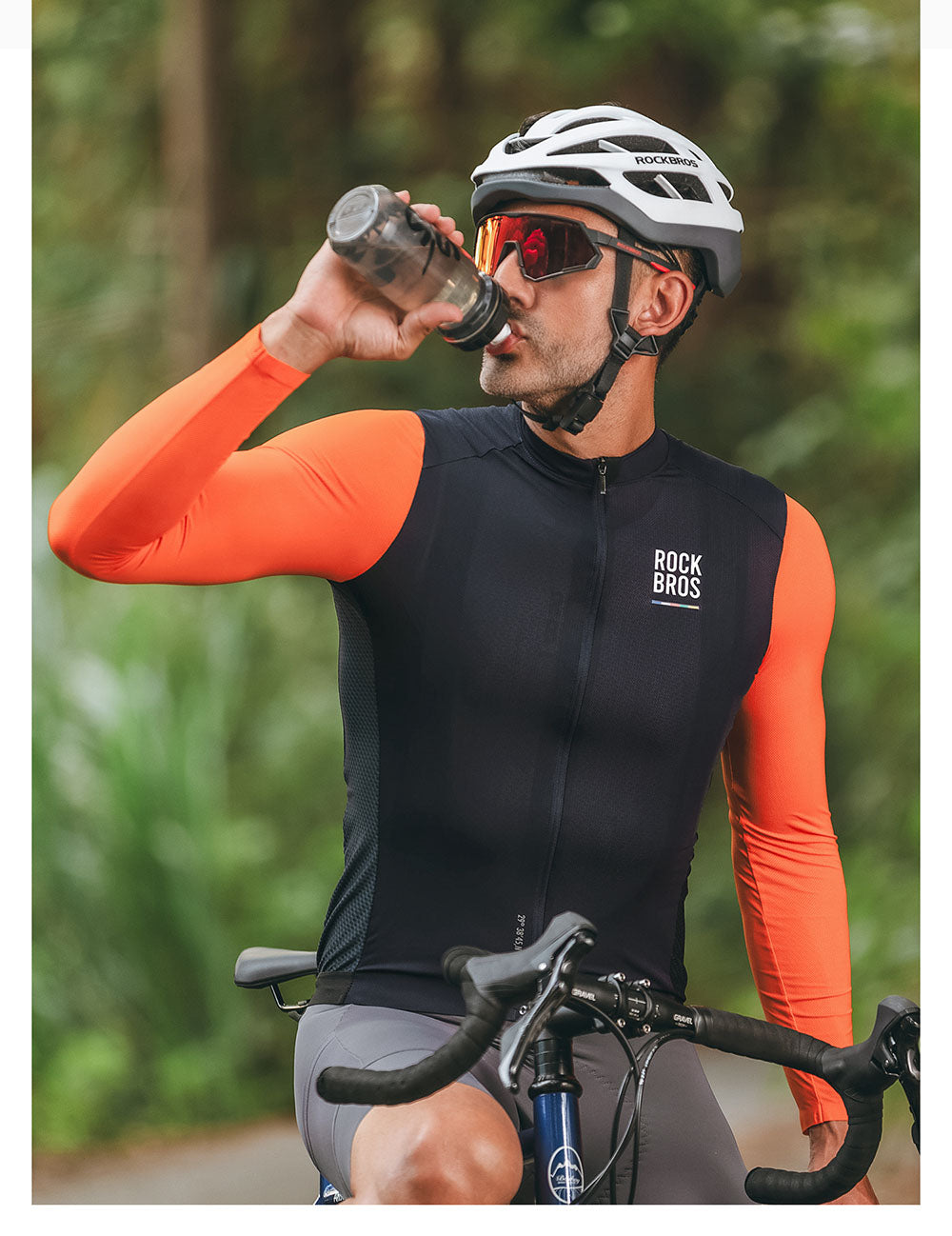 【ROAD TO SKY】by ROCKBROS Men's Long-Sleeve Cycling Jersey in Various Colours