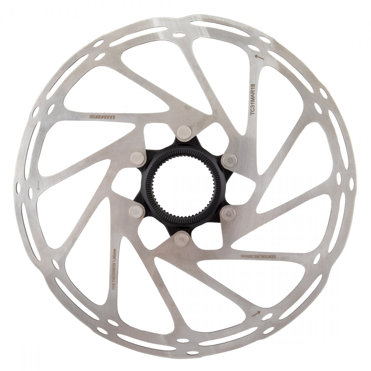 BRAKE PART SRAM DISC ROTOR 200 C-LINE CL ROUNDED BK