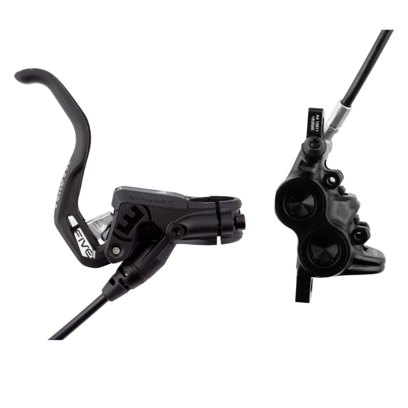 Magura MT5 HC Disc Brake Lever - Front Rear Hydraulic Post Mount BLK/Neon Red