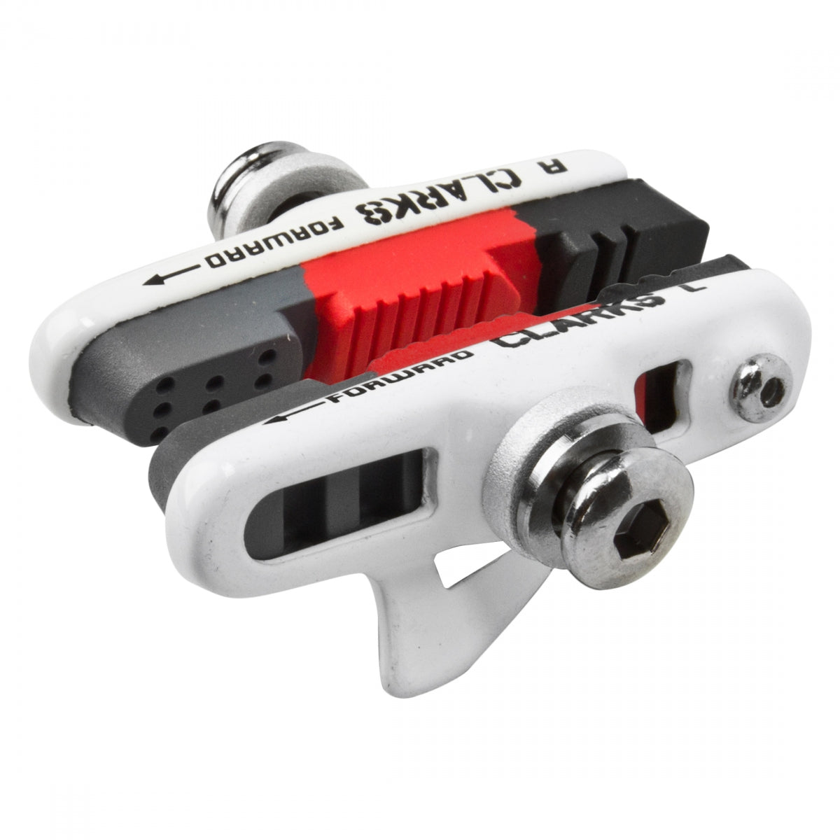 BRAKE SHOES CLK RD 55mm SHI B/O w/SPAREPADS MULTI WHT