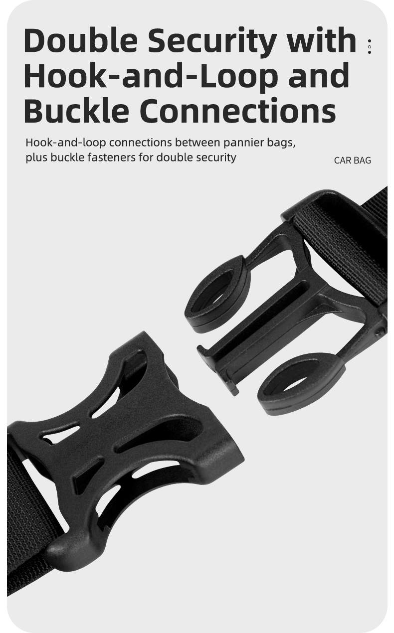 Waterproof Motorcycle Saddle Bags Durable Removable 60L(Pair)