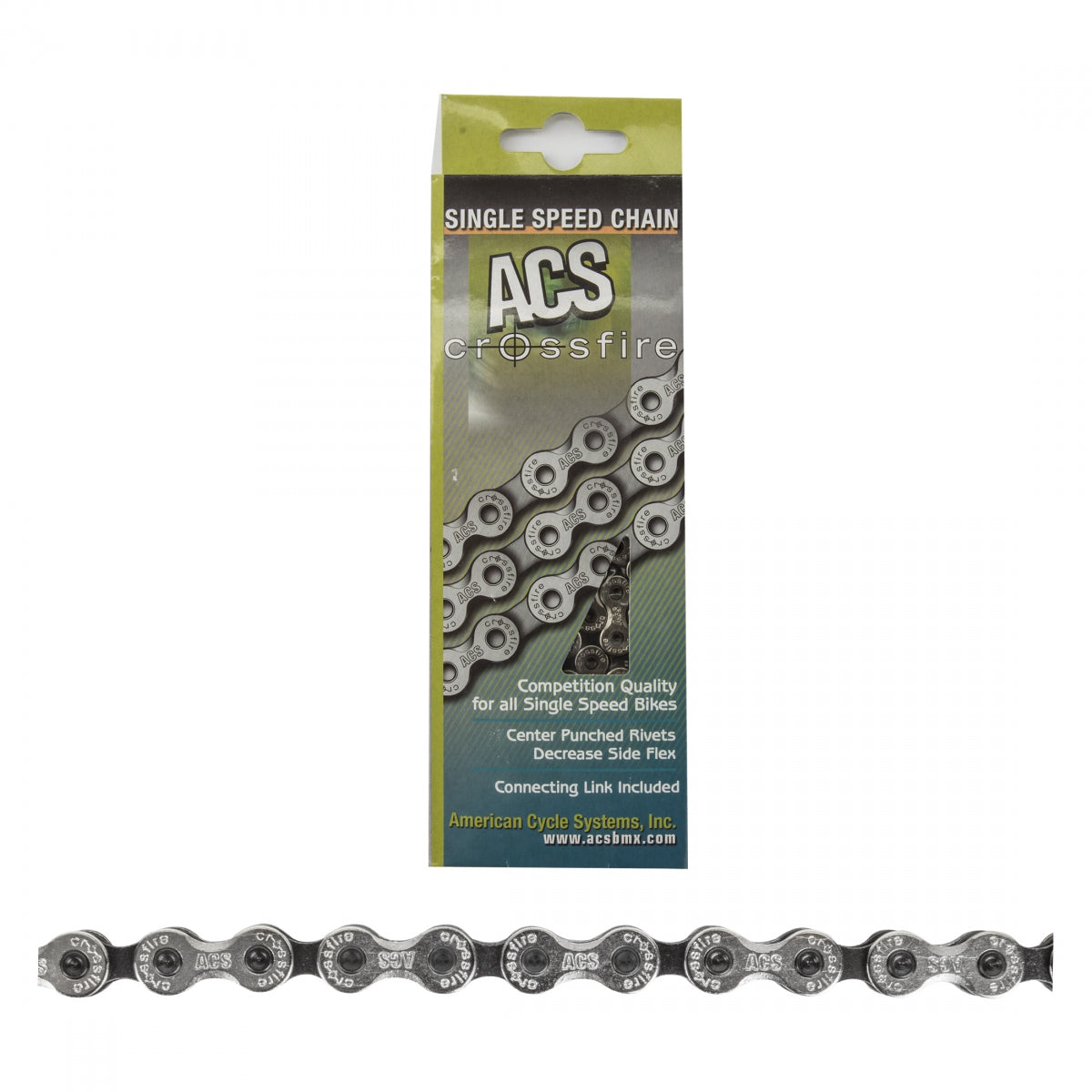 CHAIN ACS 1/2x1/8 CROSSFIRE 1s SL/BK 106L