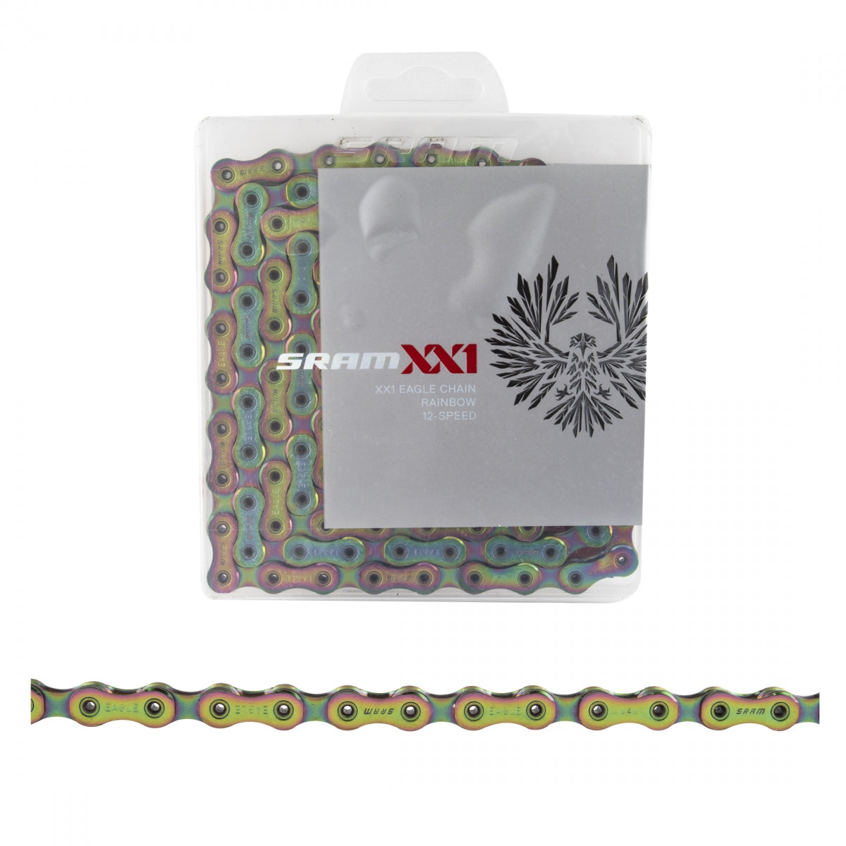 CHAIN SRAM EAGLE XX1 12s RAINBOW 126L HOLLOWPIN POWERLOCK