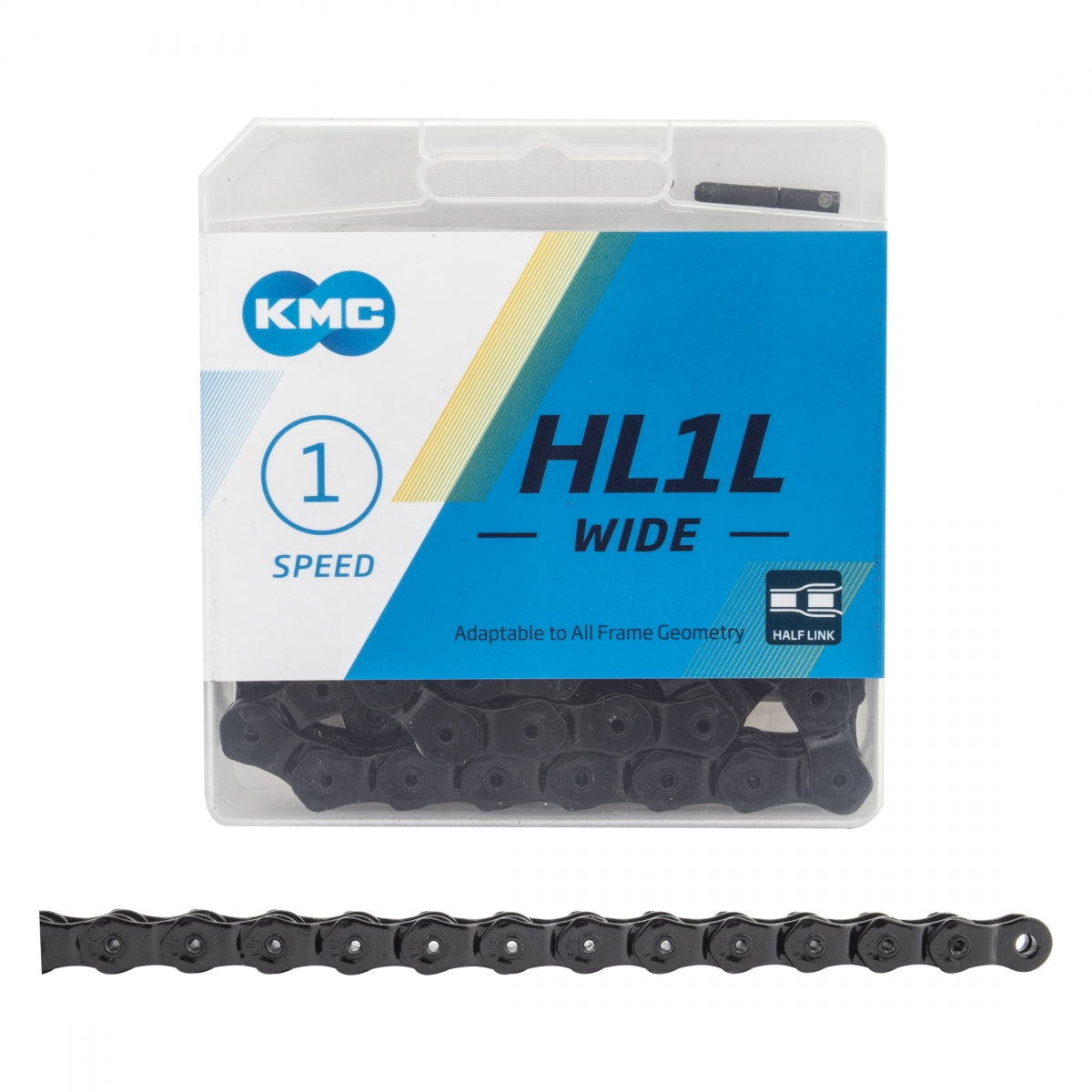 CHAIN KMC HL1L WIDE 1s BK 100L