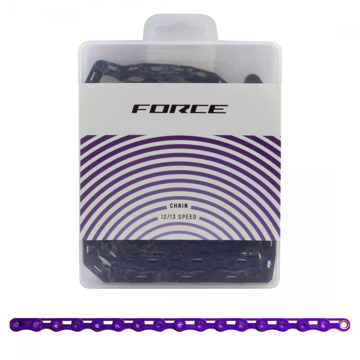 CHAIN SRAM FORCE E1 AXS 12/13s 126L FLATTOP POWERLOCK PU (P)