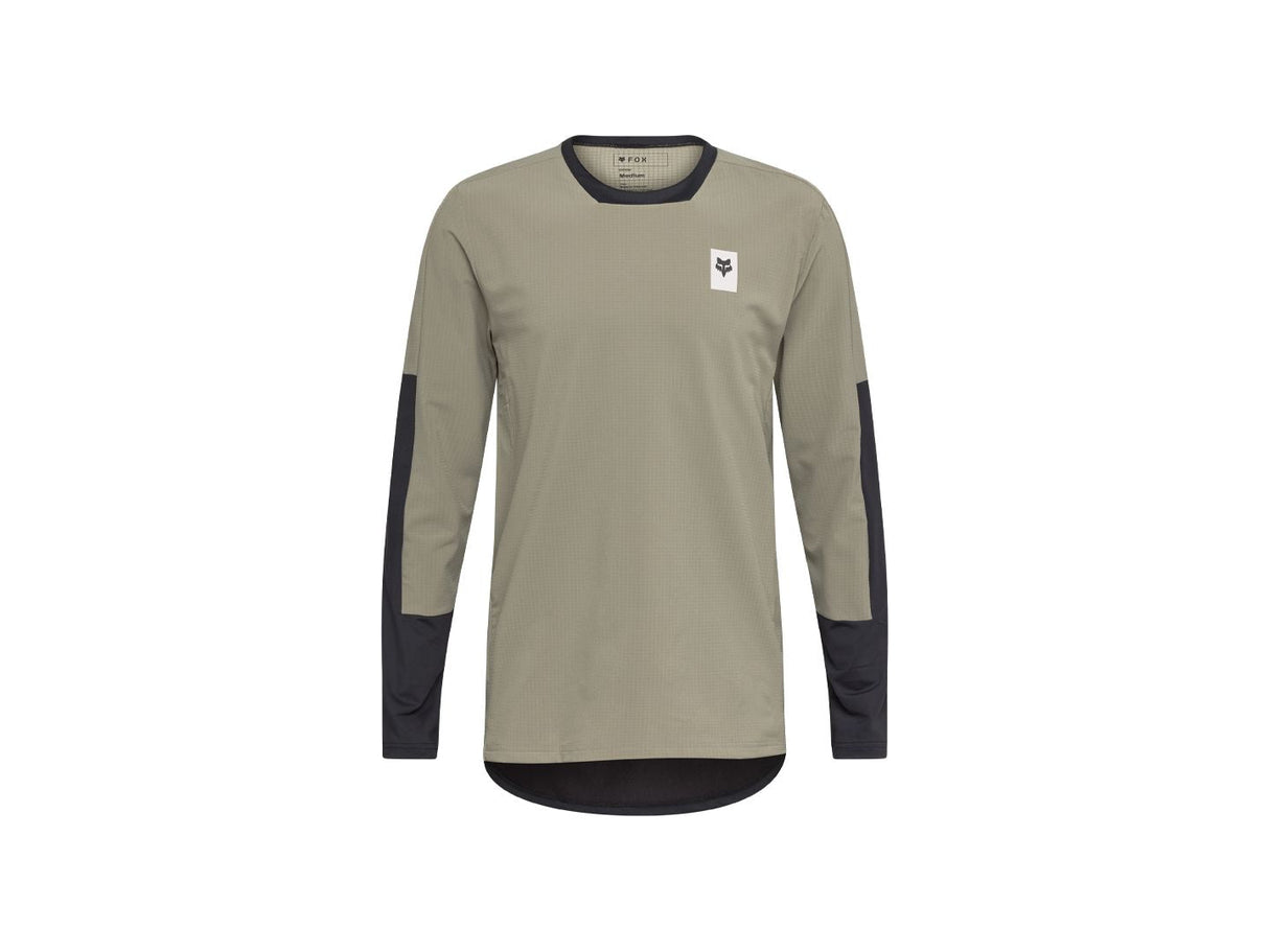 Fox Racing 25 Defend Thermal LS Large Light Brown Jersey