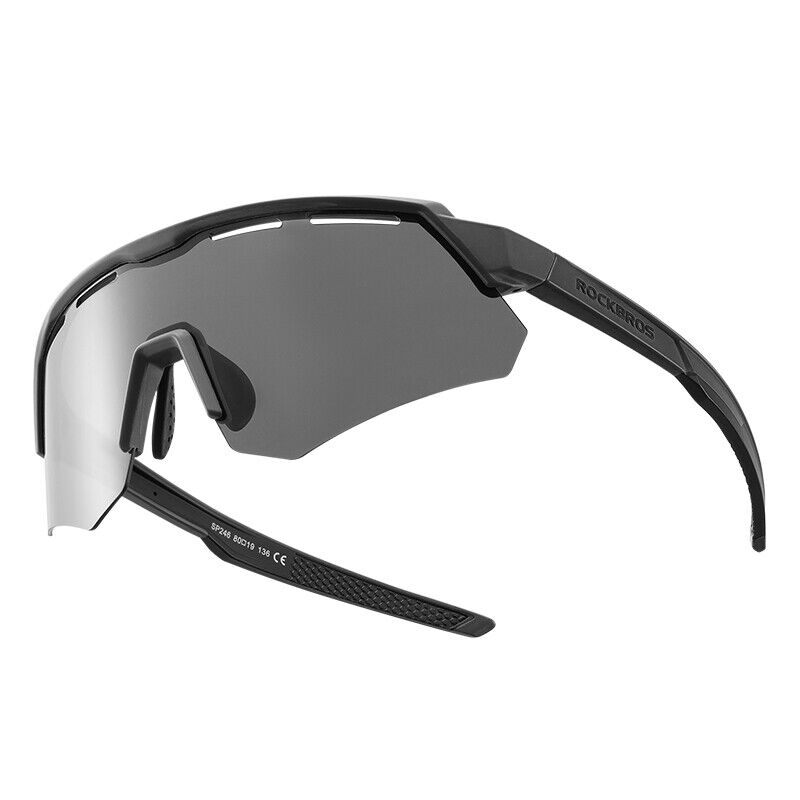 ROCKBROS Cycling Polarized Sunglasses 4 Lenses Replaceable Shades for Men Women Night Vision Lightweight Eyeglasses with Myopia Frame Bike Parts and Accessories