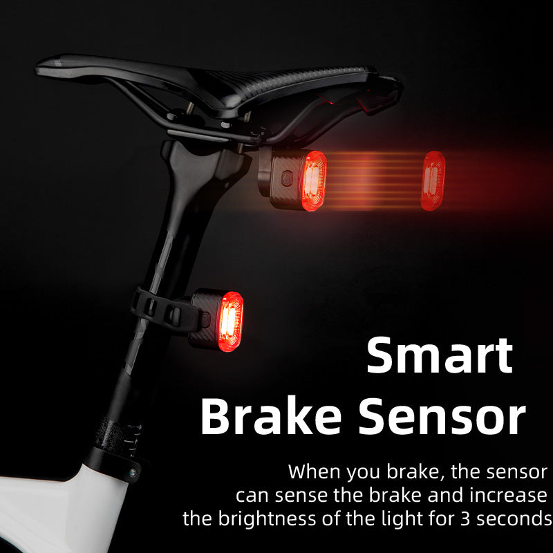 ROCKBROS 1000 Lumen Front Bike Light + Smart Brake & Tail Light Q4