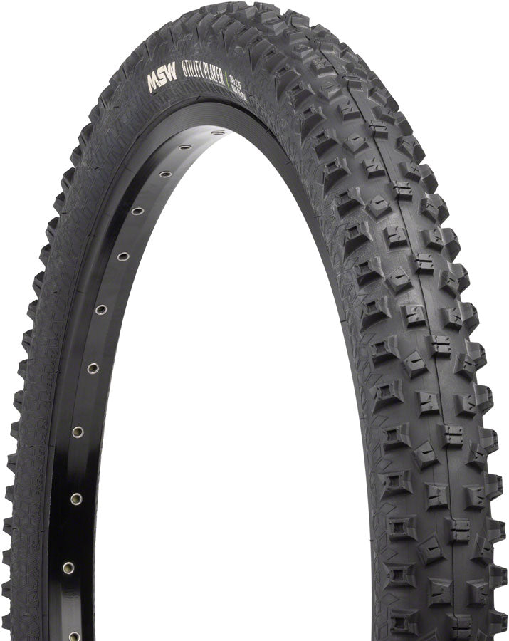 MSW Utility Player Tire - 20 x 2.25 Black Rigid Wire Bead 33tpi