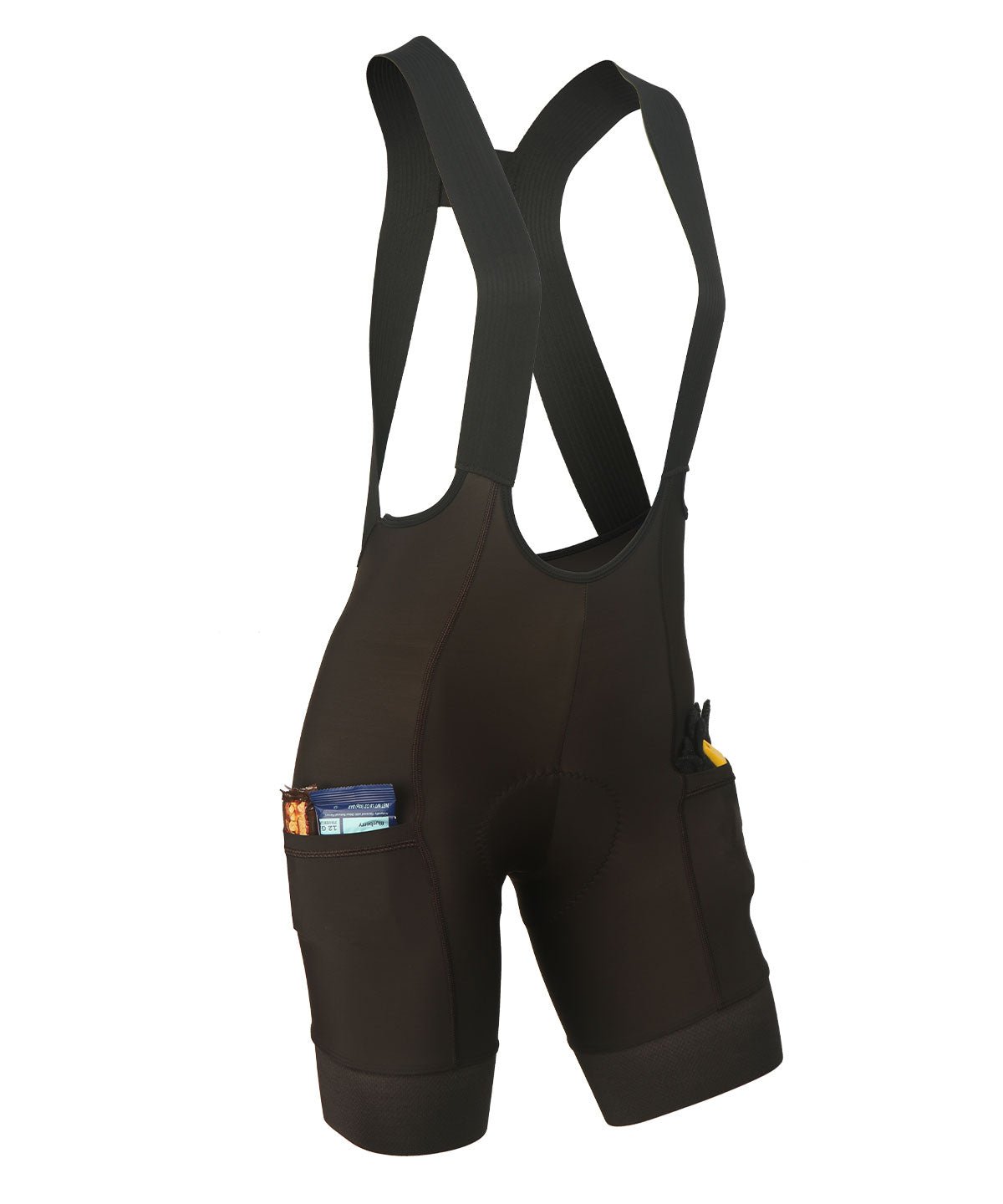 W. BLACK LABEL CARGO DROP TAIL BIB - ESPRESSO