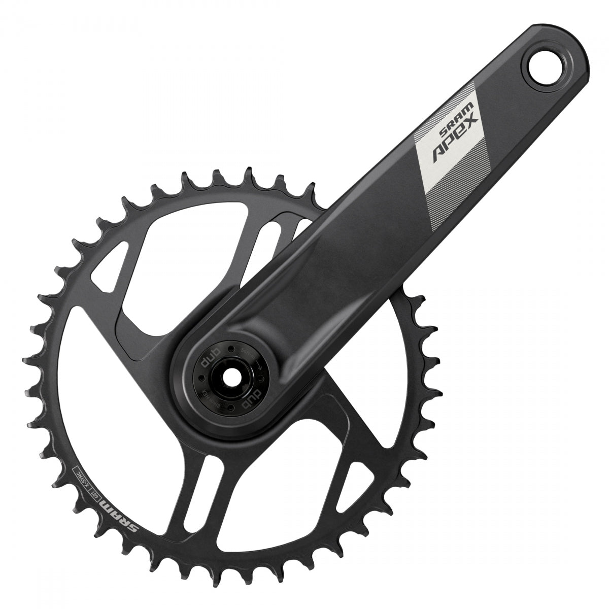 CRANKSET SRAM APEX 1X D1 175x40 DUB WIDE NoBB BK