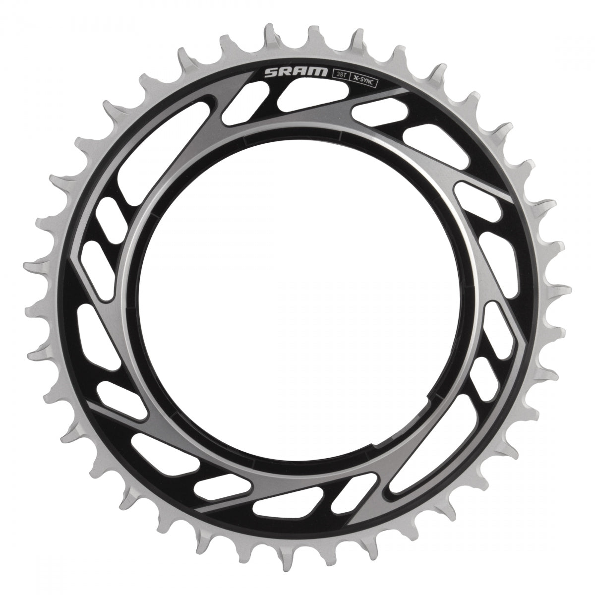CHAINRING SRAM 38T RED E1 XPLR f/POWERMETER THREAD MOUNT BK/SL