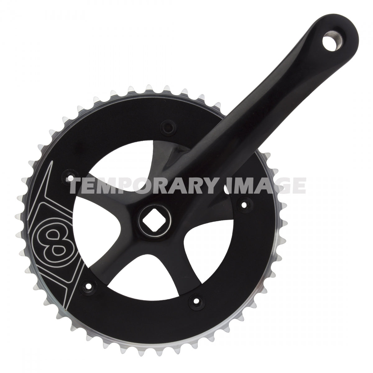 CRANKSET OR8 SS 165x46 130BCD 1/8 SQ BK