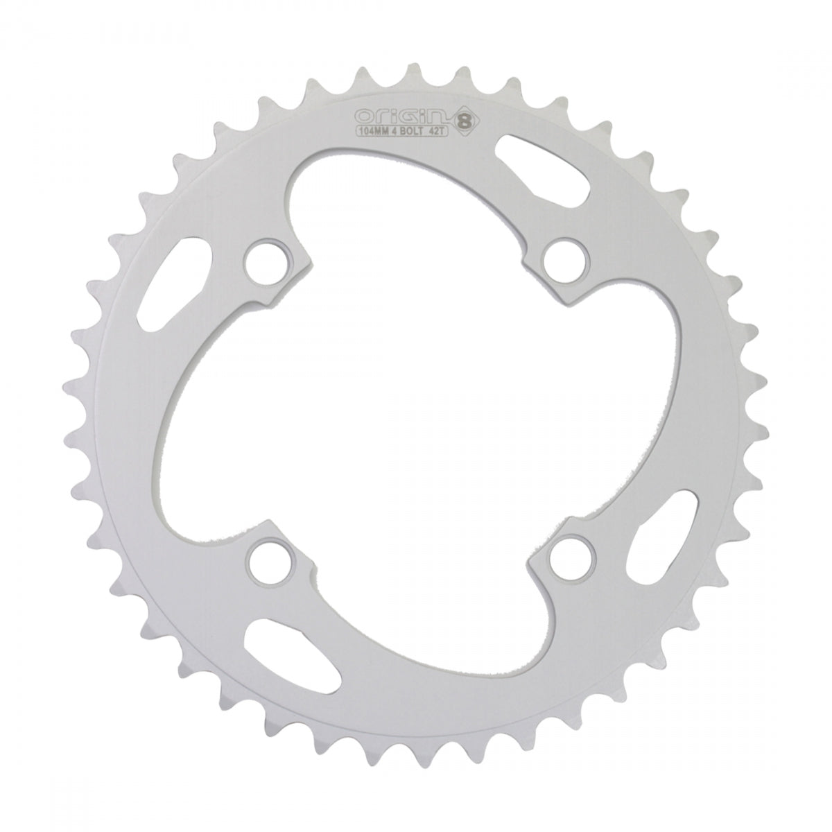 CHAINRING OR8 104mm 42T 4BOLT ALY SIL