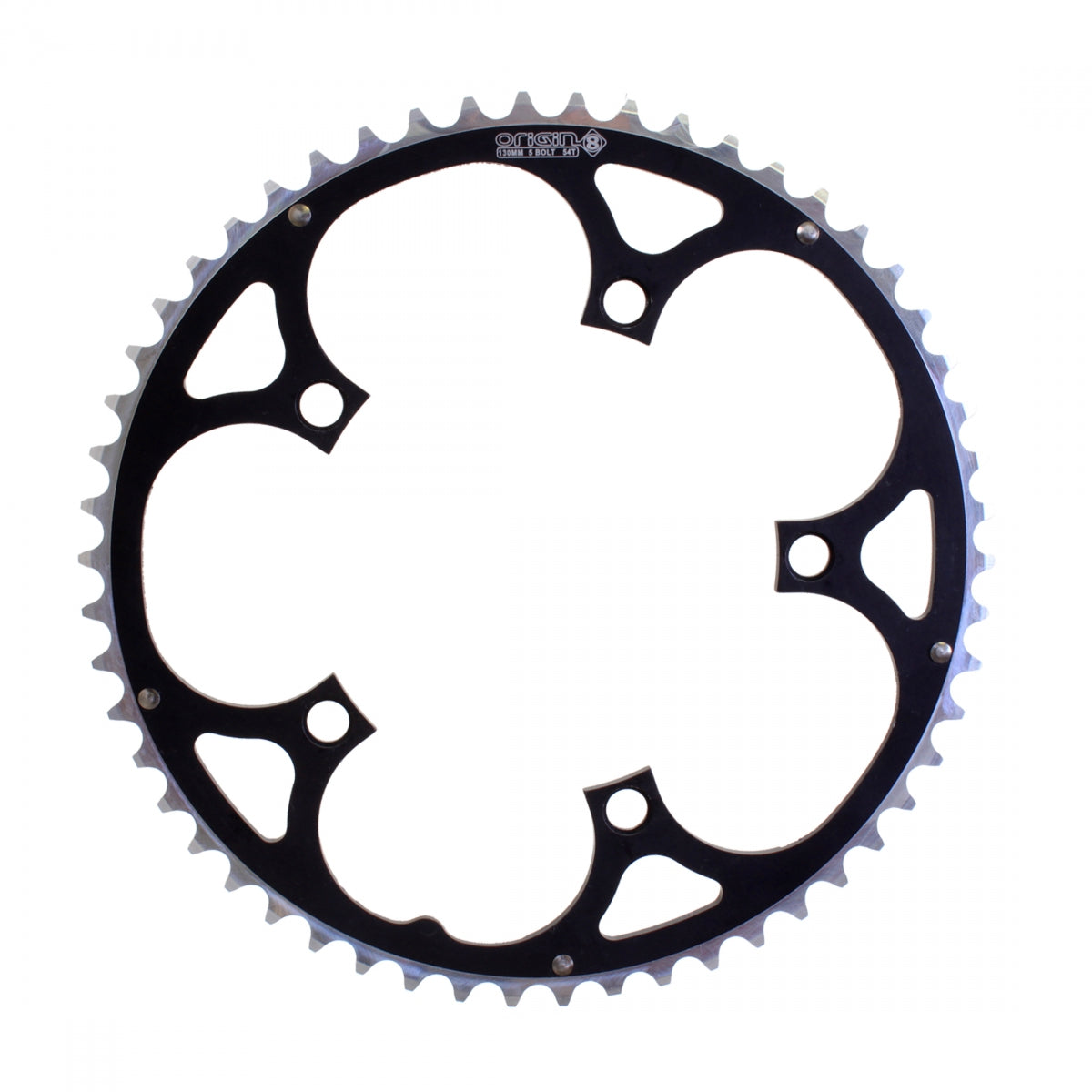 CHAINRING OR8 130mm 54T RAMPED BK/SL