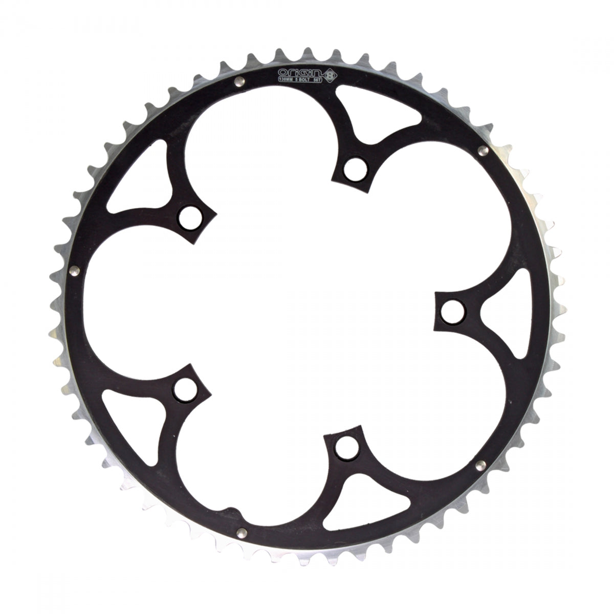 CHAINRING OR8 130mm 56T RAMPED BK/SL