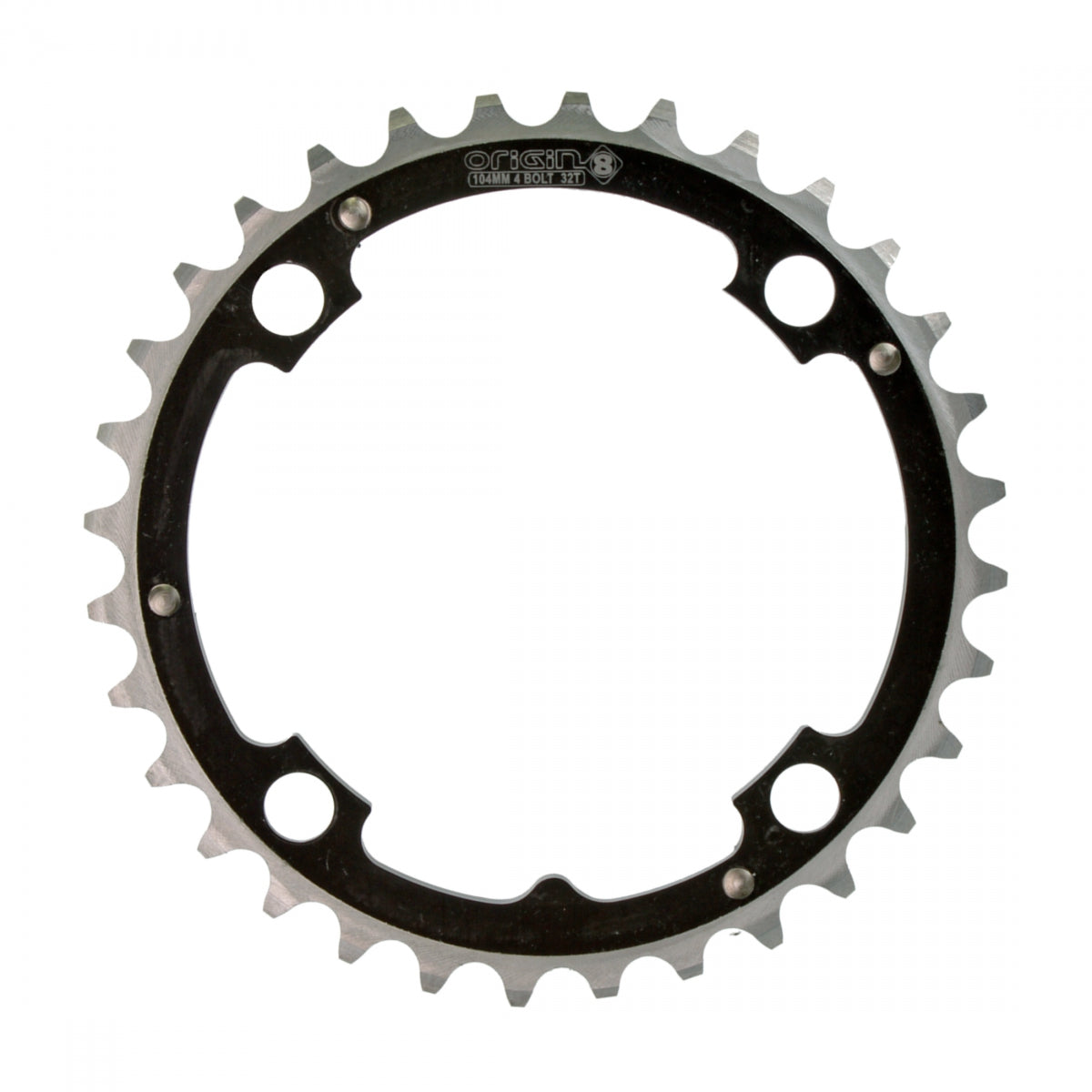 CHAINRING OR8 104mm 32T RAMPED 4B BK/SL