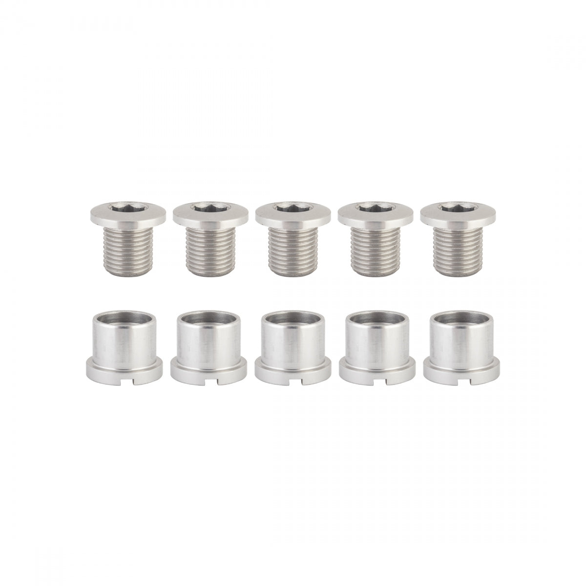 CHAINRING BOLT SET OR8 DBL ALY SIL