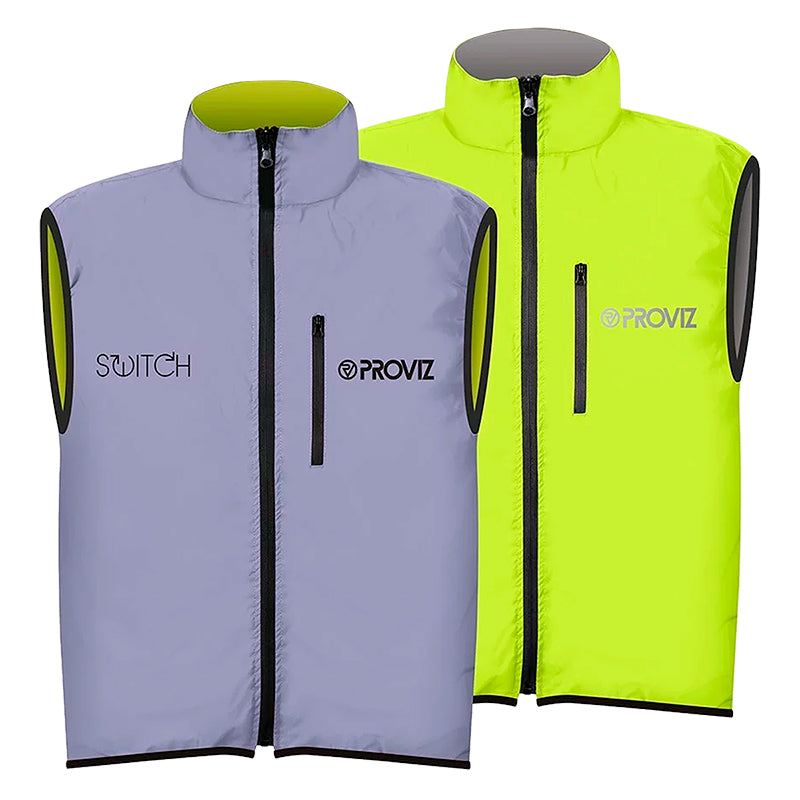 Proviz Switch Gilet Vest XXL Men`s Yellow/Reflective Grey Yes Reversible