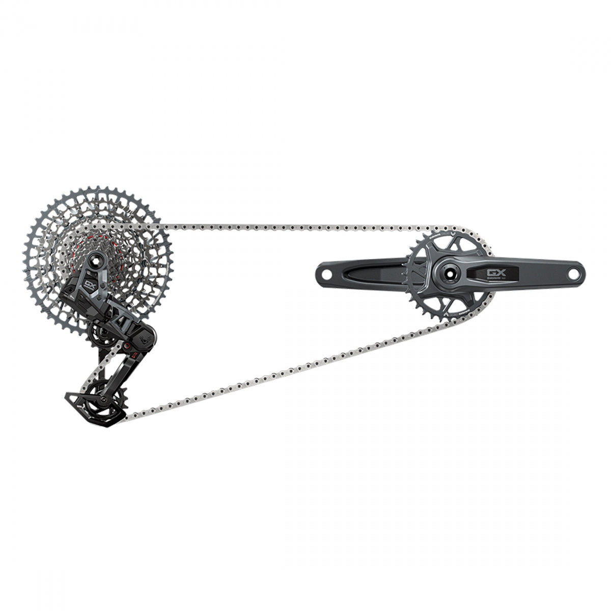 GROUP KIT SRAM GX EAGLE T-TYPE AXS RD/TRIGGER-SHIFTER/CRANK DUB 12s-165x32DM/CHAIN/CASS 10-52 GY