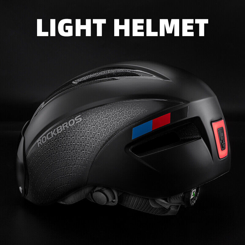 ROCKBROS Cycling Helmet With Goggles LED Light Mountain Road Bike Bicycle Helmet