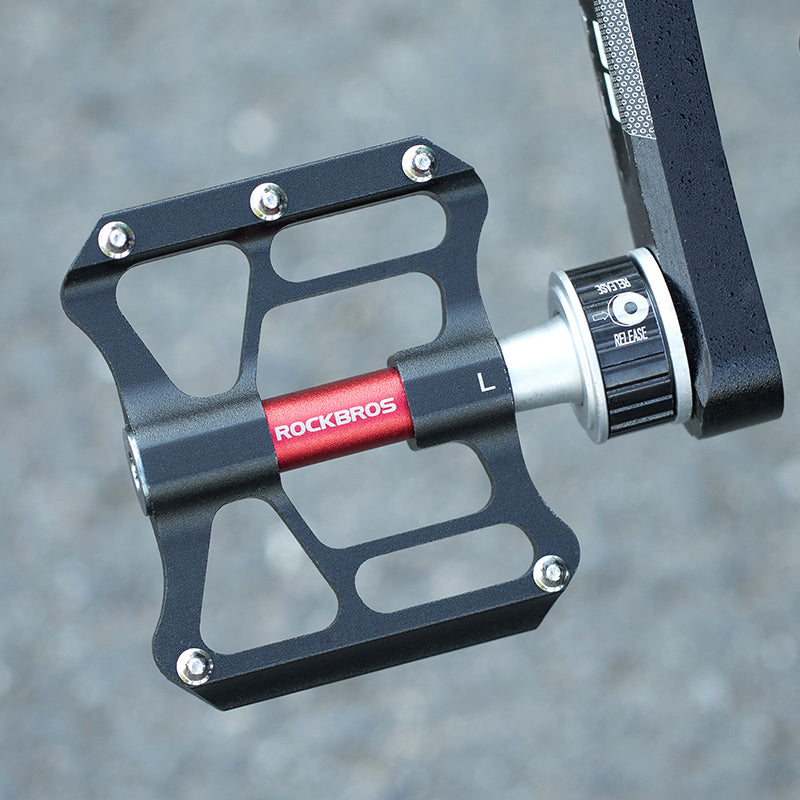ROCKBROS Quick-Release Bike Pedals in Black (Pair)