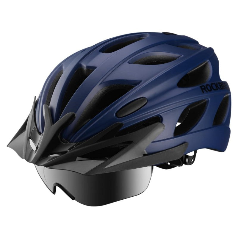 ROCKBROS Lightweight Cycling Helmet with Removable Goggles Sun Visor