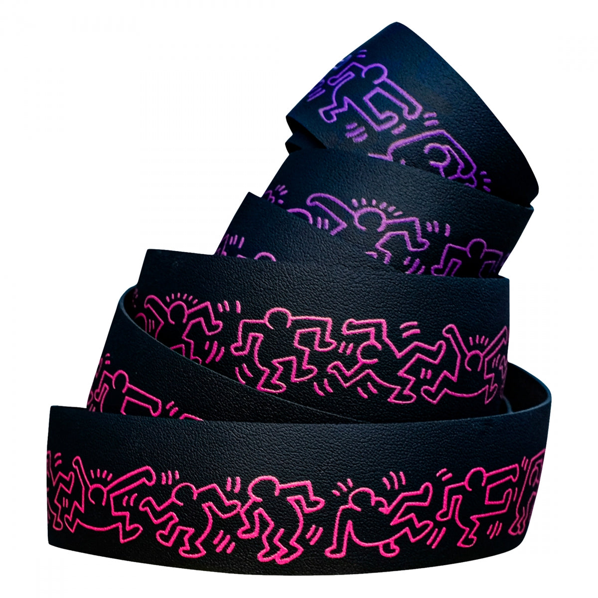 TAPE & PLUGS AFFINITY KEITH HARING BK w/FADE BLUE TO PINK GRAPHICS