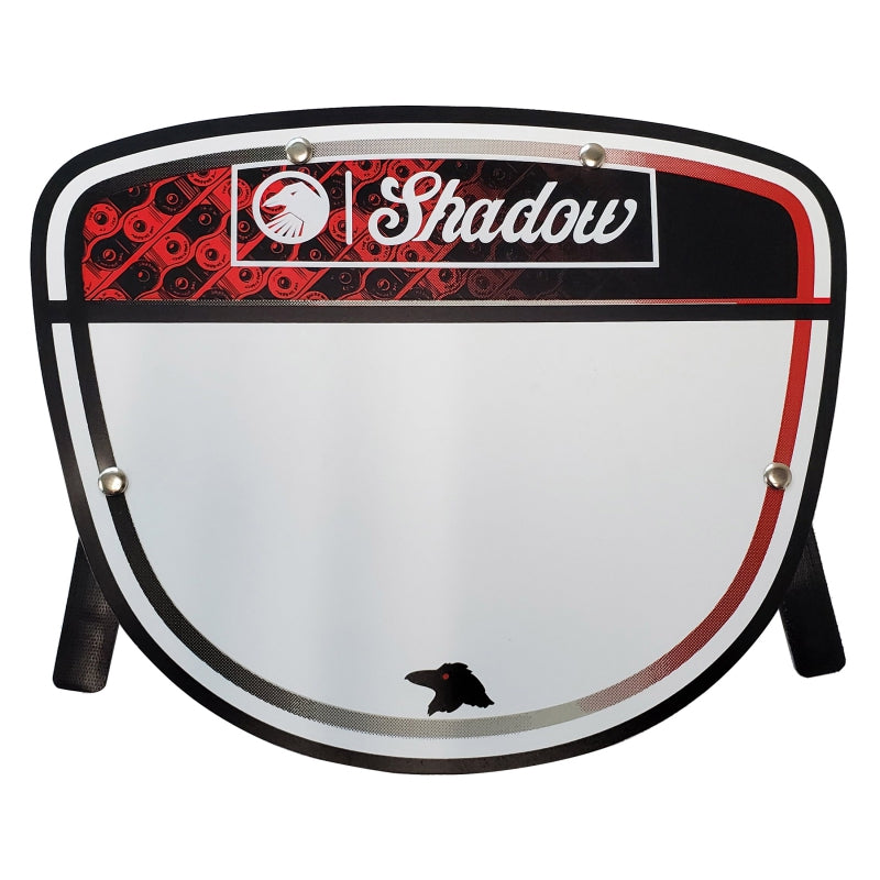 The shadow conspiracy Interlock Number Plate White/Black/Red