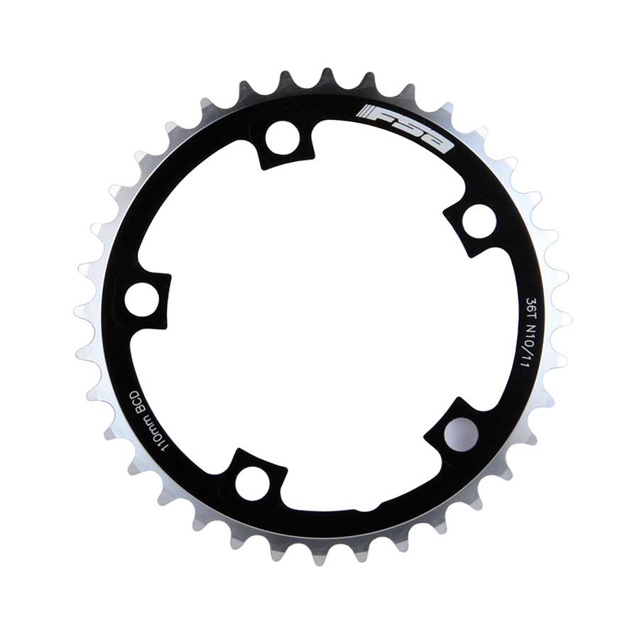 Pro Road Chainring, 110BCDx36T Blk/Sil, N-10/11