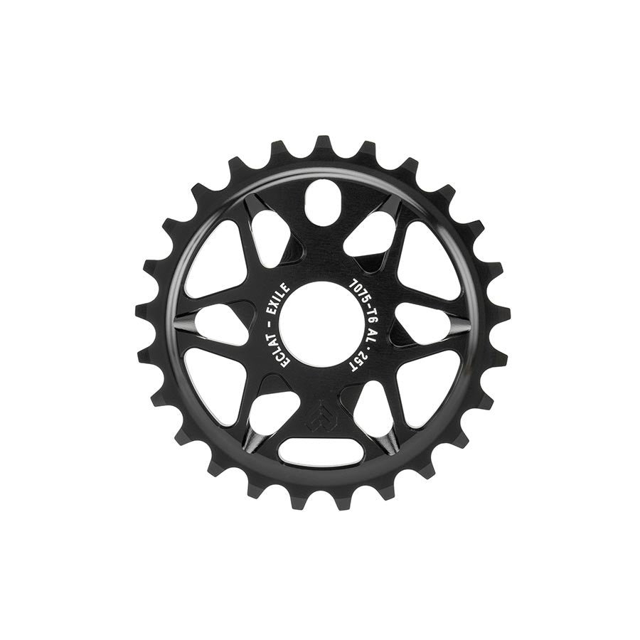 Eclat Exile Chainring Teeth: 25 7075-T6 Aluminum Black