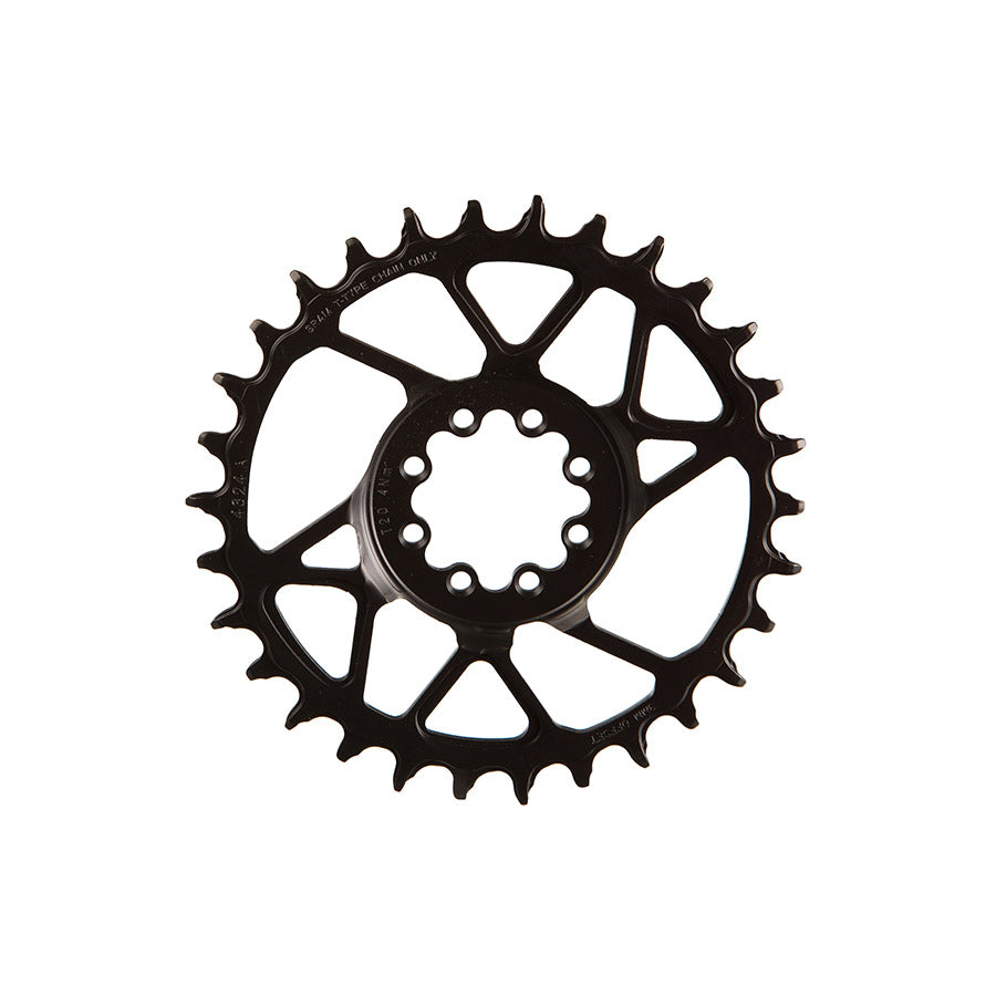 SRAM, S1000 Steel 8 Bolt, Chainring, Teeth: 30, Speed: 12, BCD: Direct Mount, Bolts: 8, Steel, Black