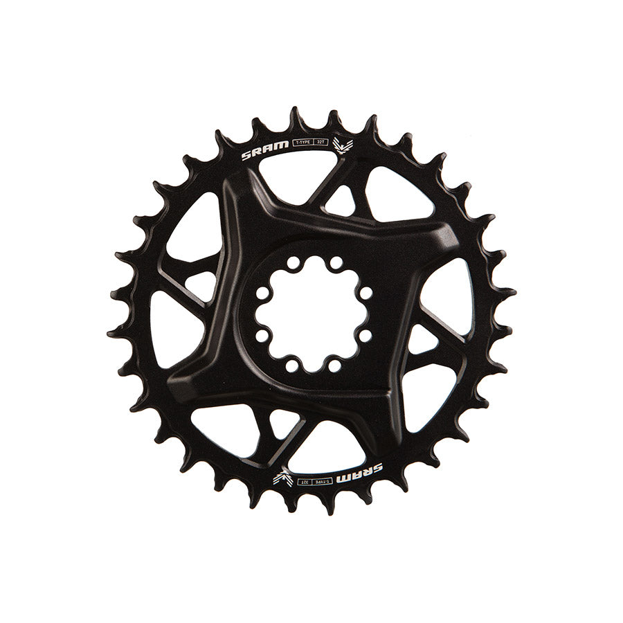 SRAM, S1000 Aluminum 8 Bolt, Chainring, Teeth: 30, Speed: 12, BCD: Direct Mount, Bolts: 8, Aluminum, Black