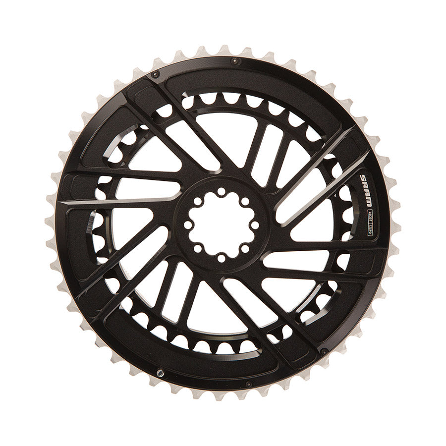 SRAM, Force E1 2x Direct Mount, Chainring, Teeth: 46/33, Speed: 12, BCD: Direct Mount SRAM 8 Bolt, Black