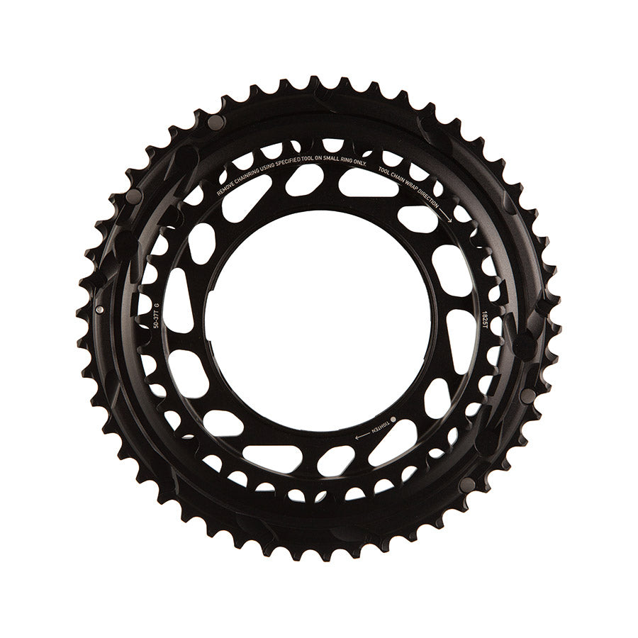SRAM, Force E1 2x Thread Mount, Chainring, Teeth: 46/33, Speed: 12, BCD: Thread Mount, Black